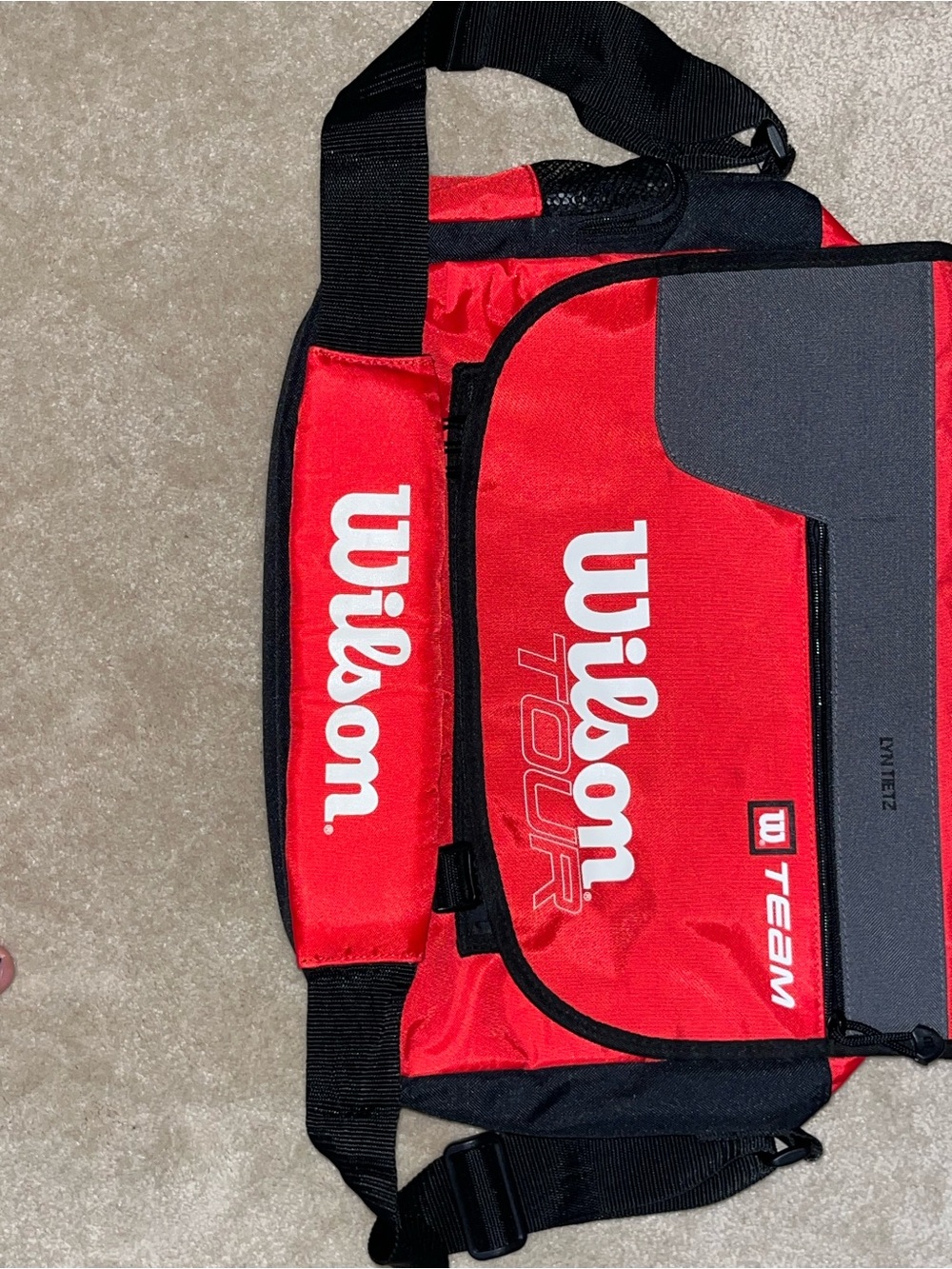 Wilson Red and Black Men's Messenger Bag